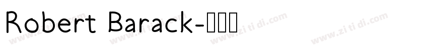 Robert Barack字体转换